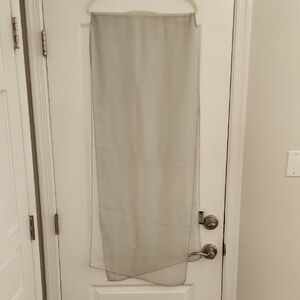 Designer A.B.S. Evening Sheer Grey Sheer Long Scarf Wrap